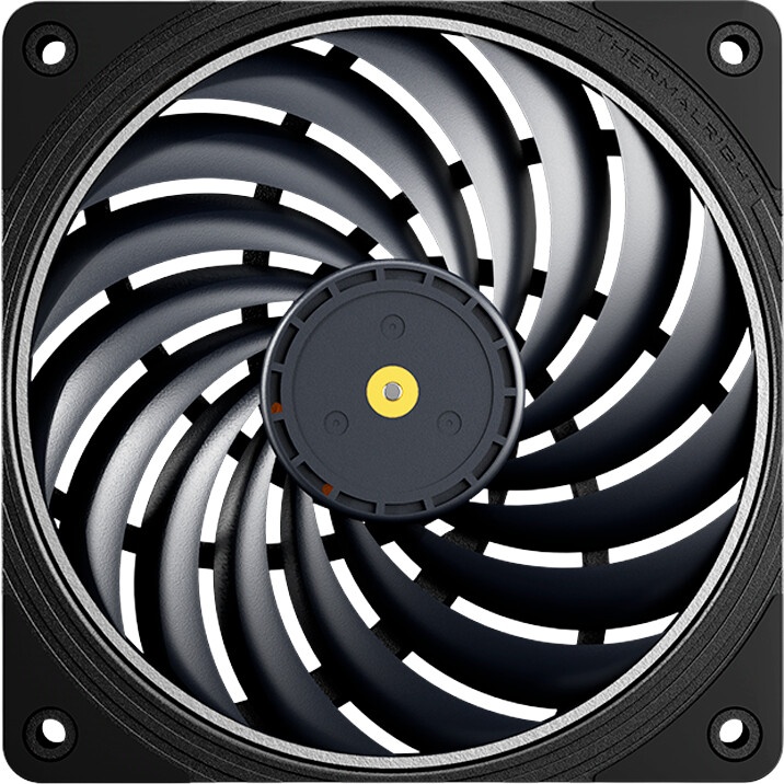 Вентилятор для корпуса Thermalright TL-D12B черный, 120 мм, 1500 об/мин, 25.2 дБ, 4 pin
