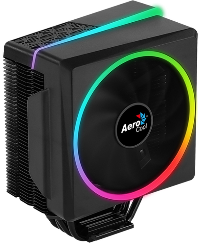 Кулер для процессора Aerocool / Formula Cylon 4 черный, 120 мм, алюминий, 1800 об/мин, 26 дБ, 4 pin,