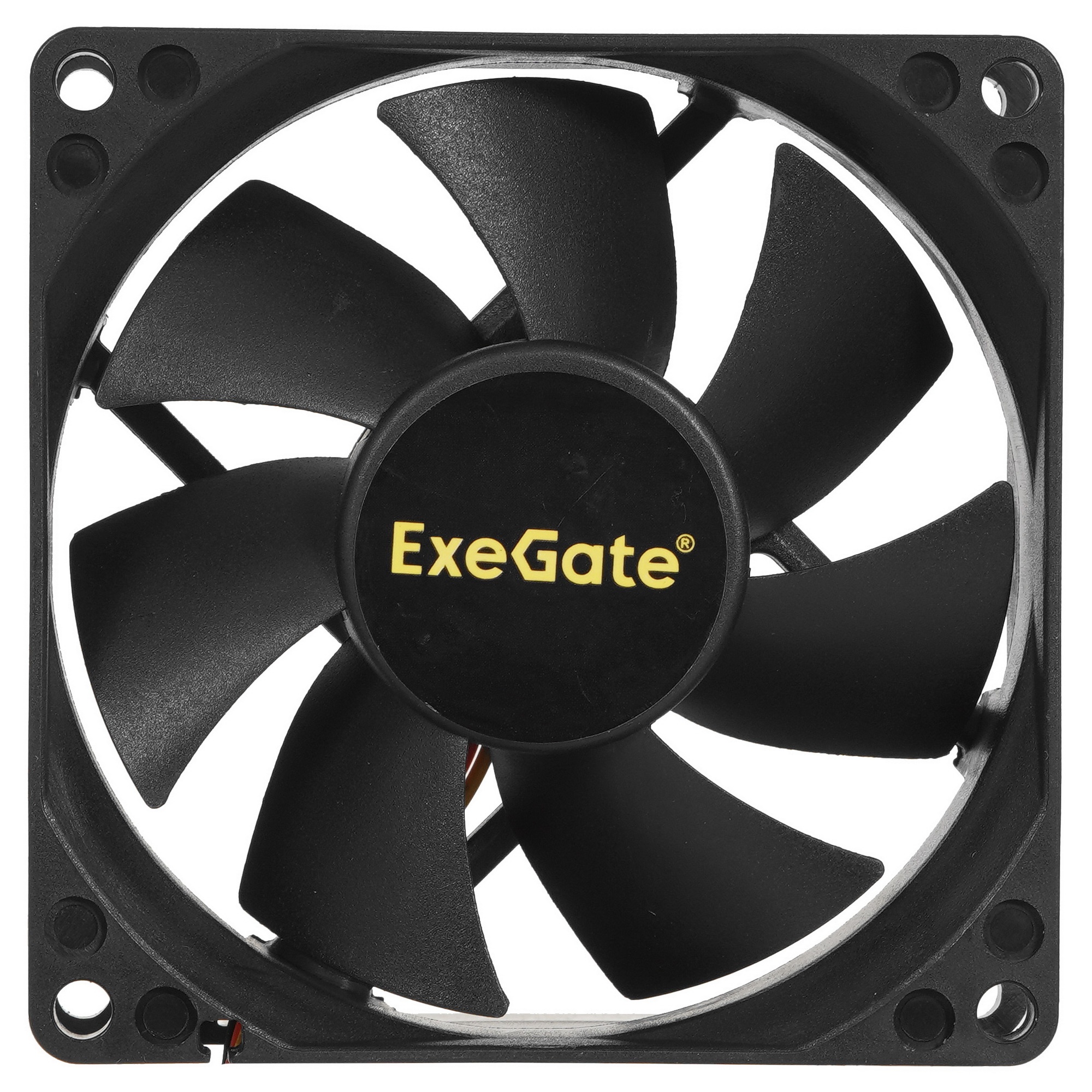 Вентилятор для корпуса ExeGate ExtraPower EP08025S3P черный, 80 мм, 2500 об/мин, 25.5 дБ, 3 pin