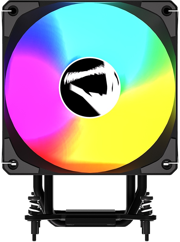Кулер Aerocool / Formula Ice Burg EX ARPW 6P ARGB черный 120мм алюминий+медь 1600rpm 34db 4-pin 220W