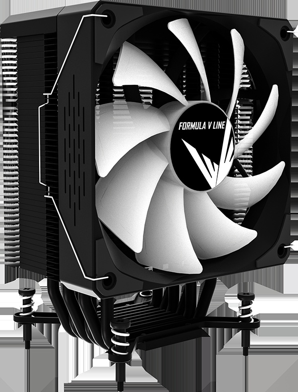 Кулер Aerocool / Formula Ice Burg EX ARPW 6P ARGB черный 120мм алюминий+медь 1600rpm 34db 4-pin 220W