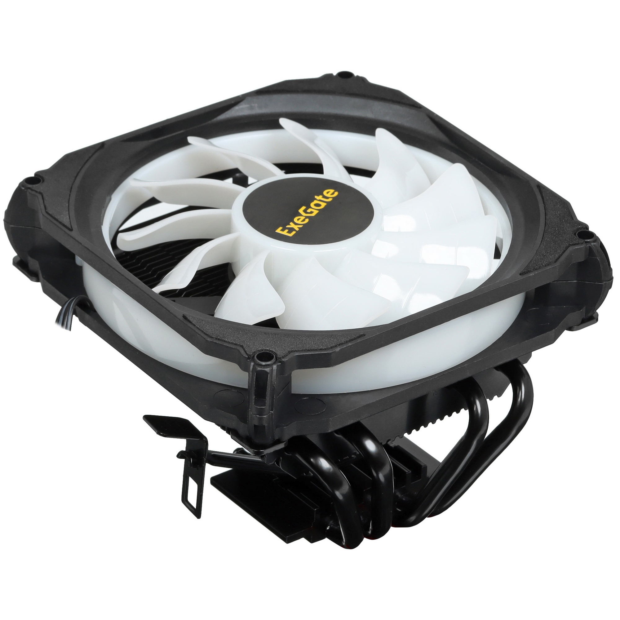 Кулер для процессора ExeGate Dark Magic EE400XL-PWM.RGB черный, 120 мм, алюминий, 2000 об/мин, 24 дБ