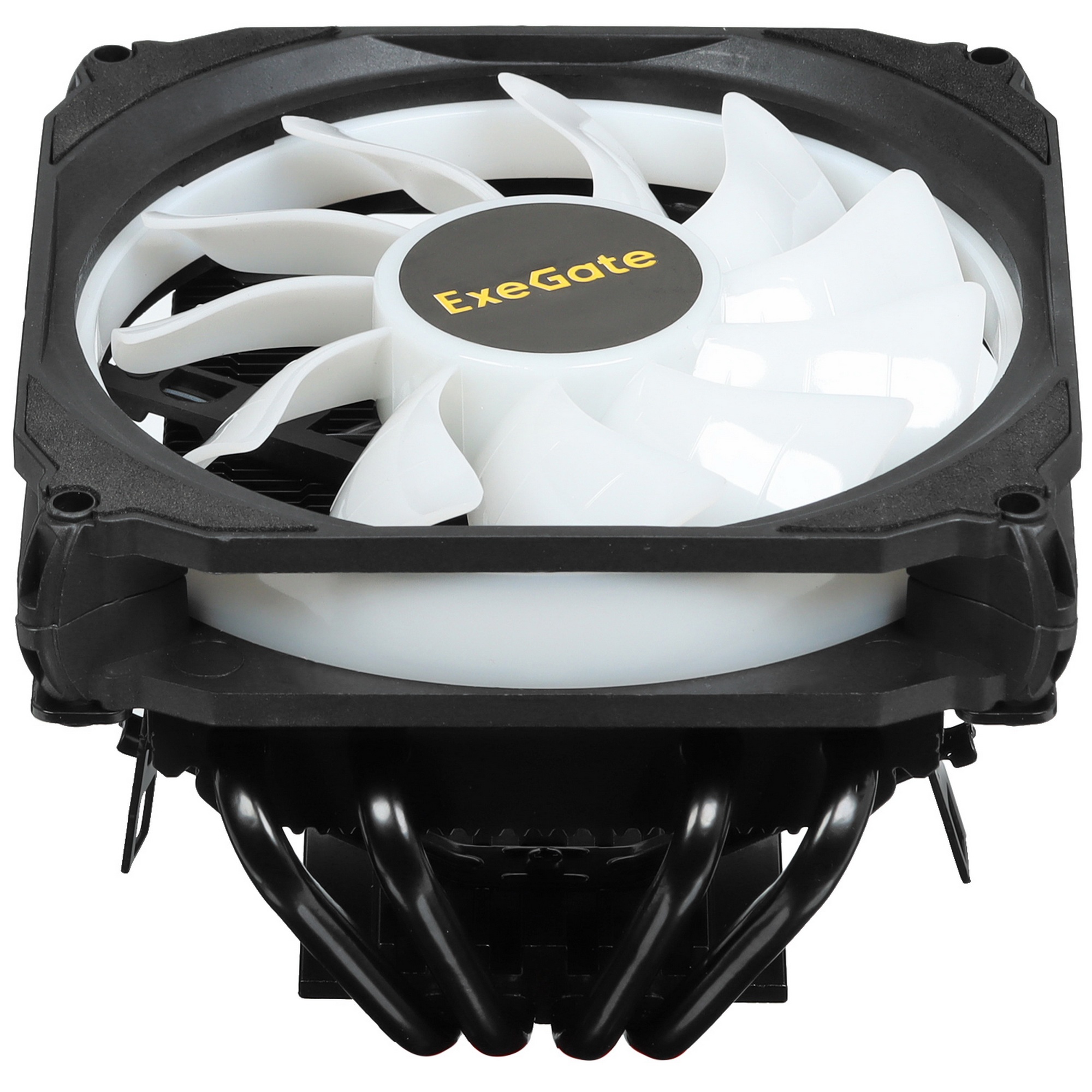 Кулер для процессора ExeGate Dark Magic EE400XL-PWM.RGB черный, 120 мм, алюминий, 2000 об/мин, 24 дБ