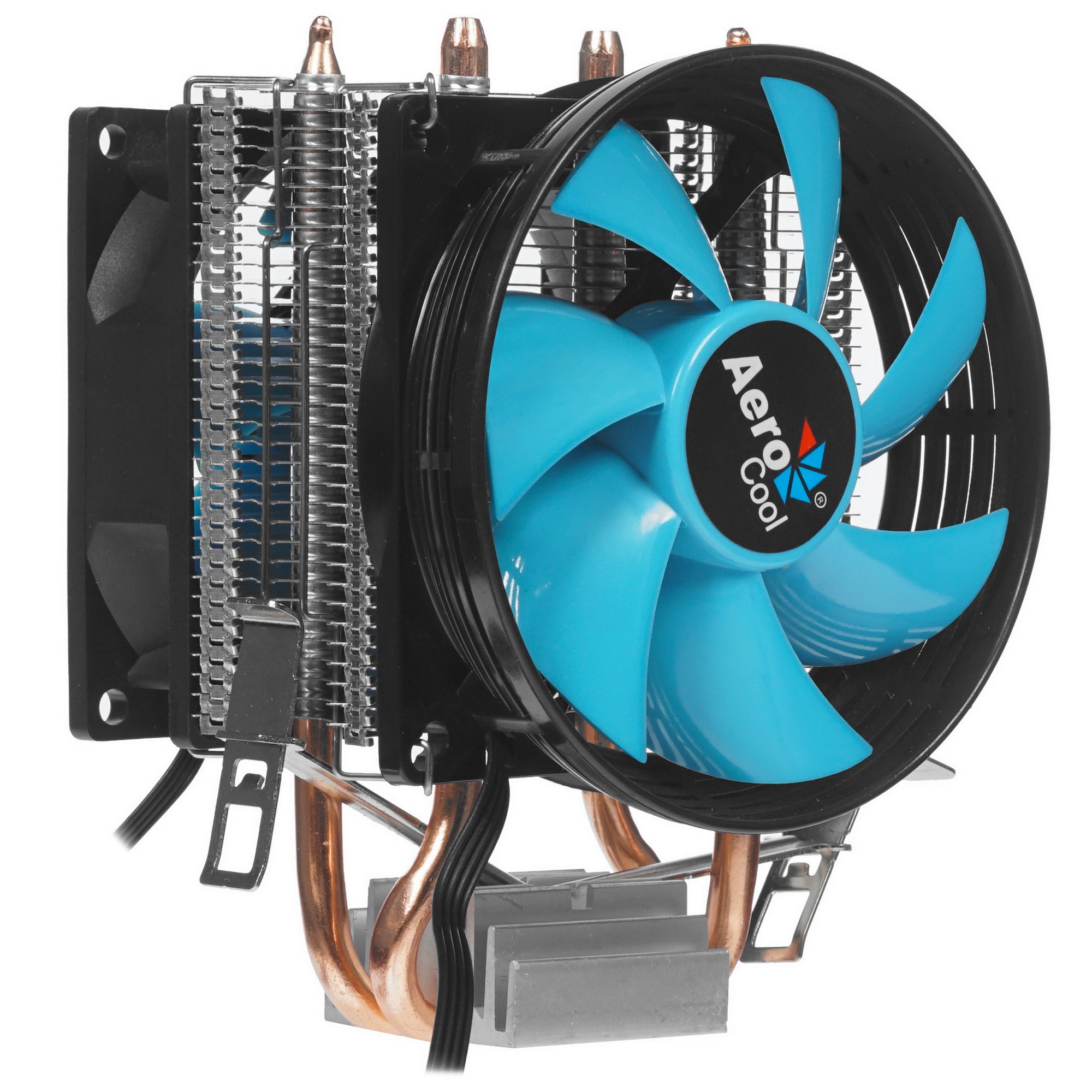 Кулер для процессора AeroCool / Formula Verkho 2 Dual серебристый, 90 мм, алюминий/медь, 2000 об/мин