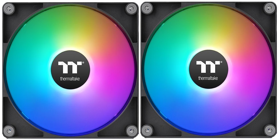 Вентилятор для корпуса Thermaltake CT120 Sync Reverse ARGB 120х120x25 черный 4-pin 31.2дБ (упак.:2шт