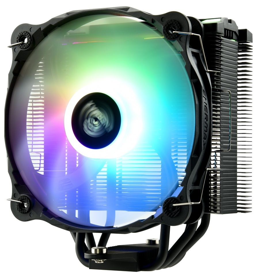 Кулер для процессора Enermax F40 ARGB Edition черный, 140 мм, алюминий/медь, 1200 об/мин, 23 дБ, 4 p