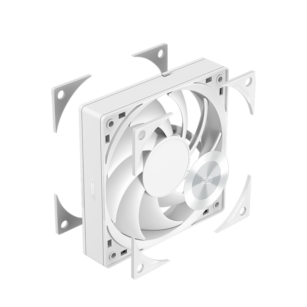 Кулер для корпуса PCCooler F5R120 белый 120мм 2000rpm 30db 4-pin