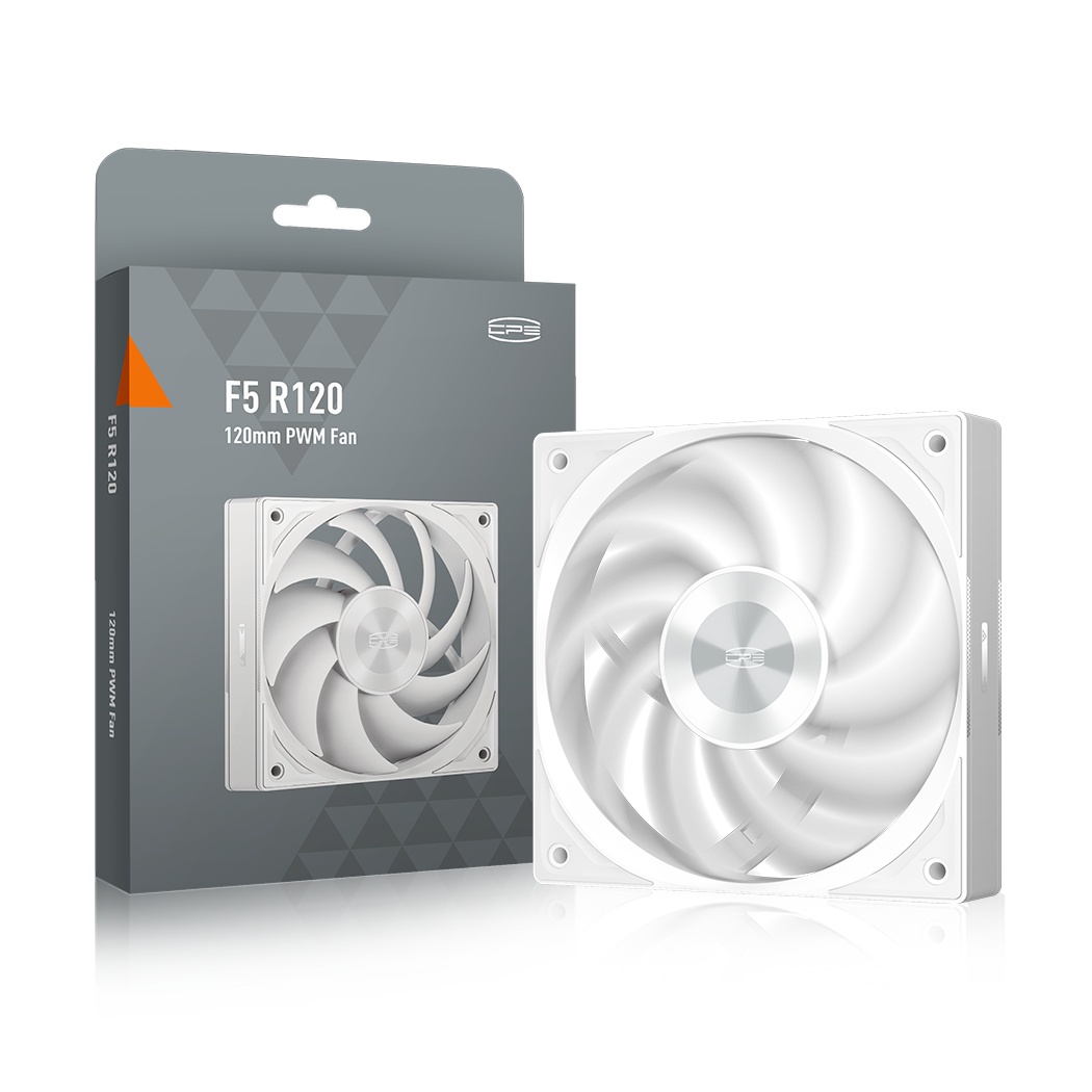 Кулер для корпуса PCCooler F5R120 белый 120мм 2000rpm 30db 4-pin