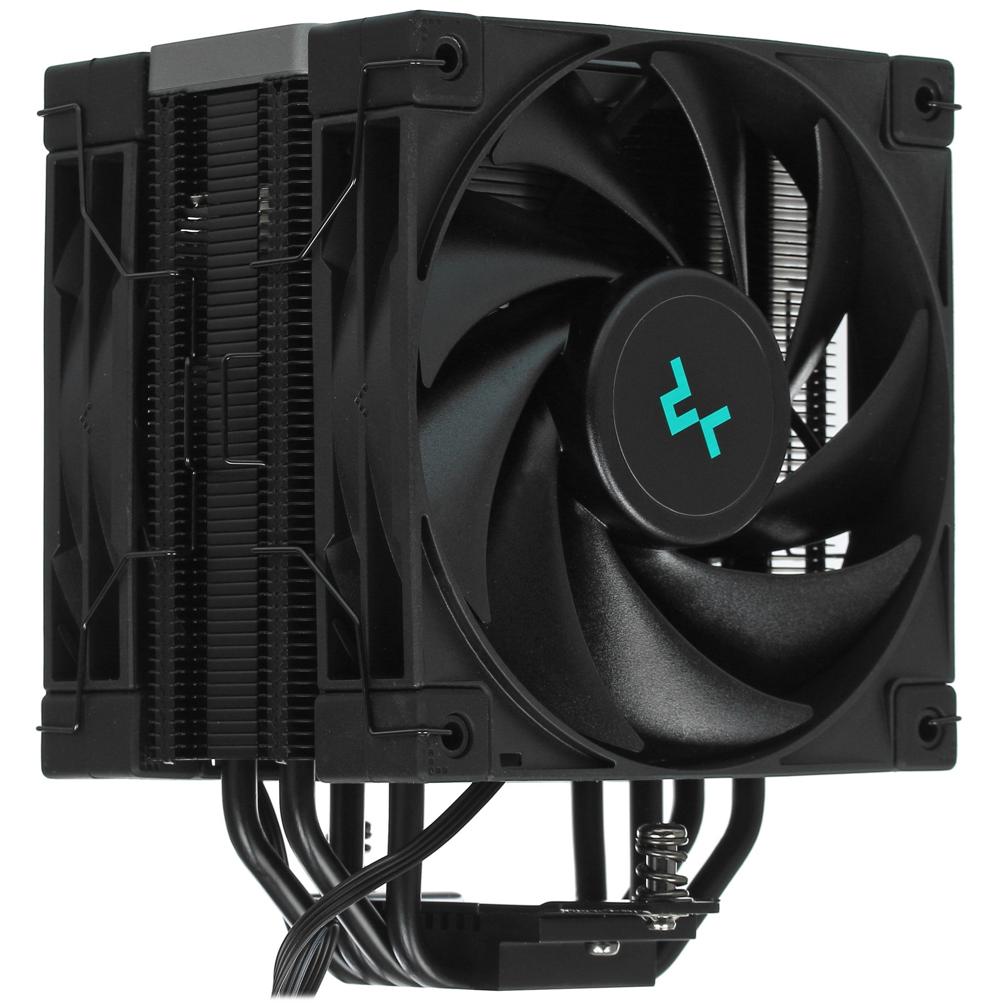 Кулер для процессора DEEPCOOL AK400 ZERO DARK PLUS черный, 120 мм, алюминий/медь, 1650 об/мин, 28 дБ