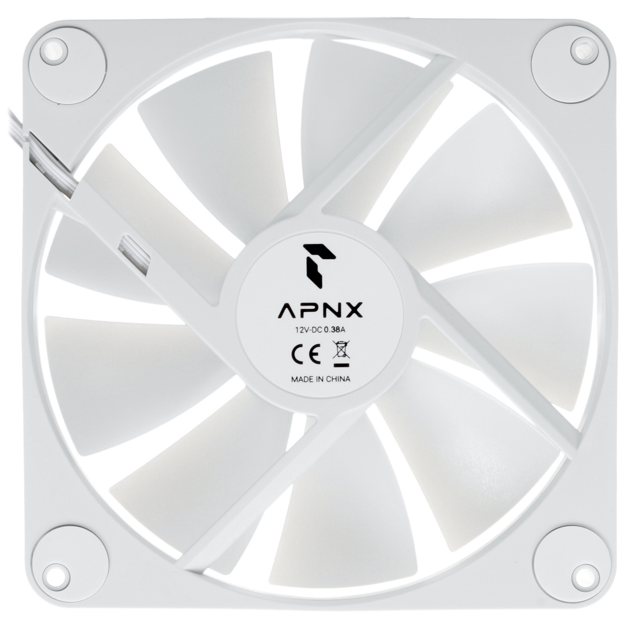 Вентилятор для корпуса Aerocool / Formula APNX FP1-140 PWM ARGB белый, 140 мм, 1300 об/мин, 32 дБ, 4