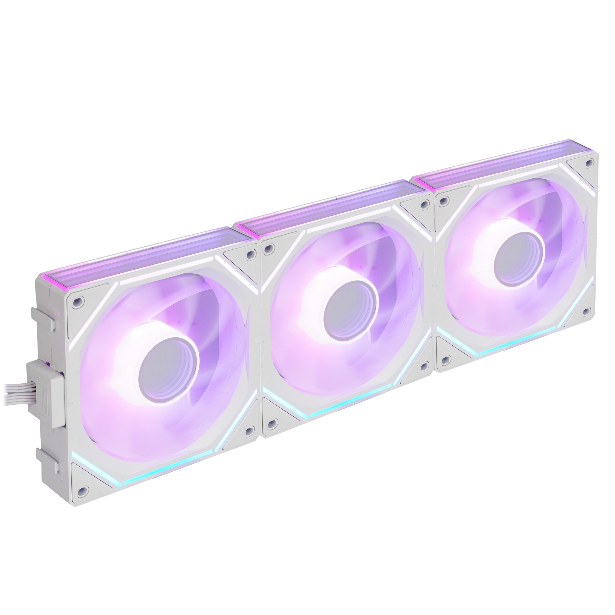 Вентилятор для корпуса Aerocool / Formula Air Bridge WH ARGB белый, 120 мм, 1500 об/мин, 27.5 дБ, 4
