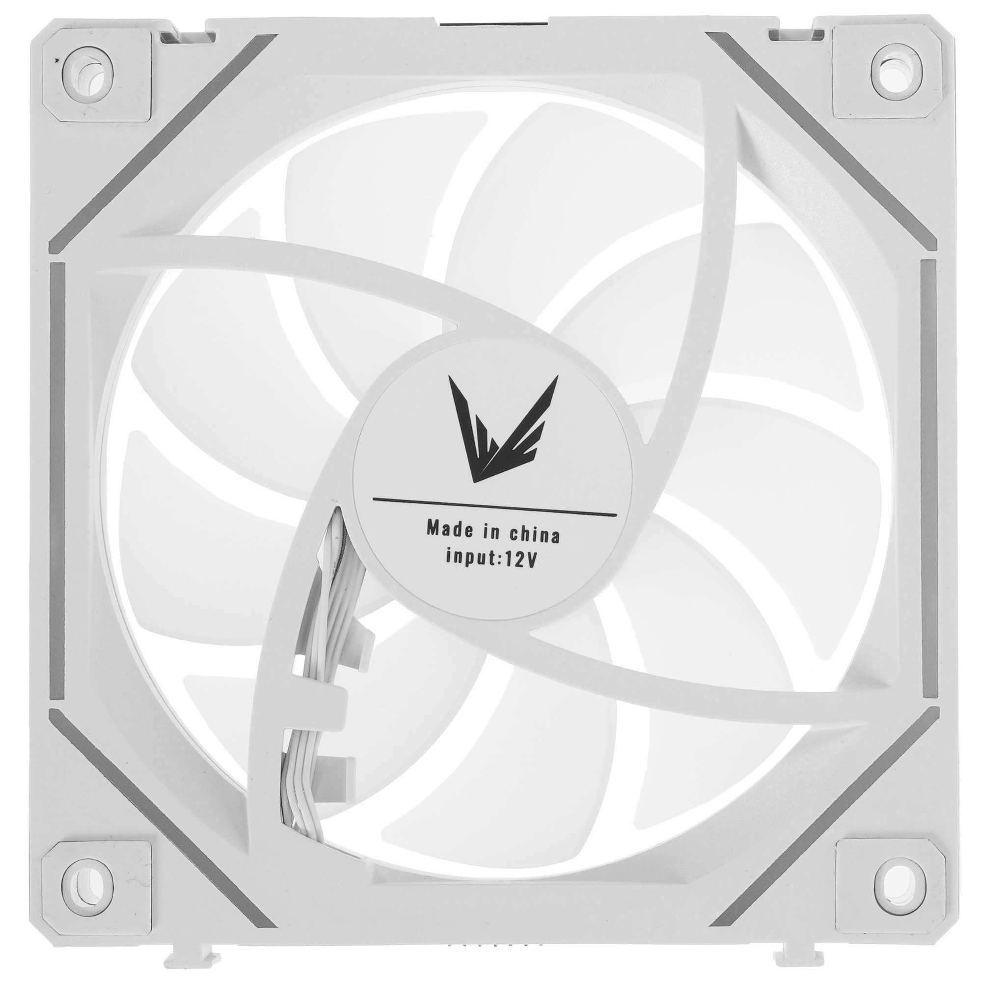 Вентилятор для корпуса Aerocool / Formula Air Bridge WH ARGB белый, 120 мм, 1500 об/мин, 27.5 дБ, 4