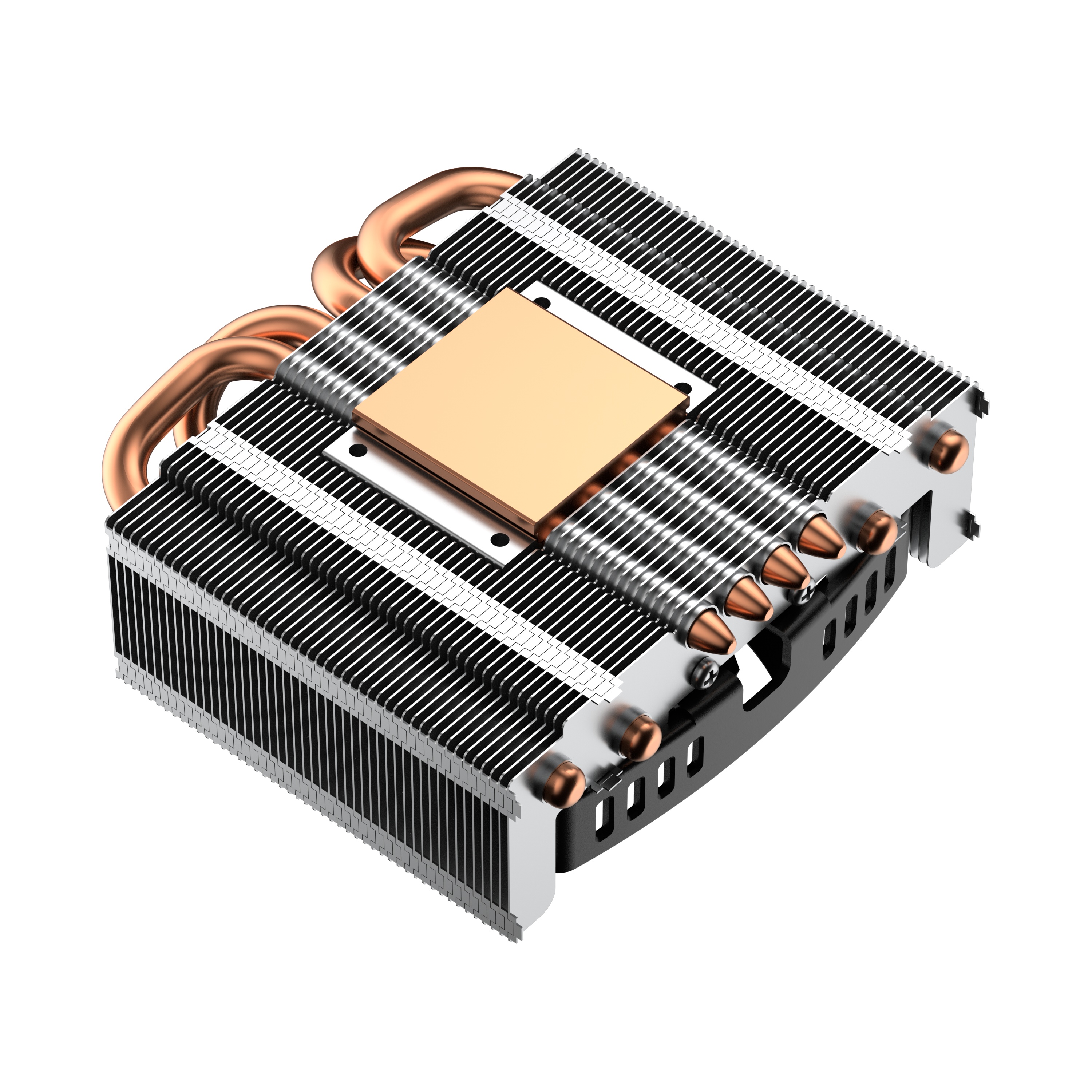 Кулер для процессора PCCooler S815I Low profile RC400-37 серебристый/черный 75мм алюминий+медь 4000r