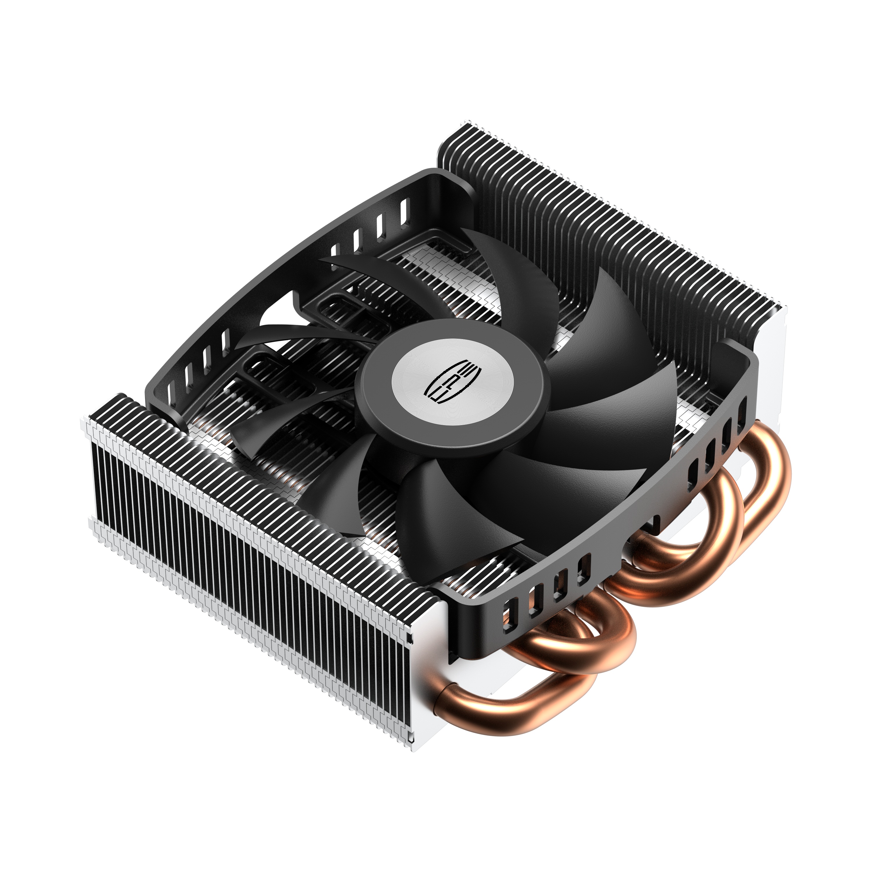 Кулер для процессора PCCooler S815I Low profile RC400-37 серебристый/черный 75мм алюминий+медь 4000r