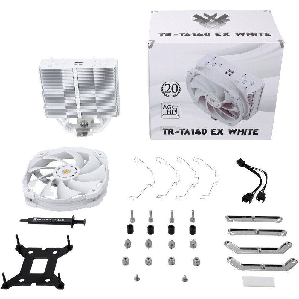 Устройство охлаждения(кулер) Thermalright TA140 EX, белый, Soc-AM5/AM4/1151/1200/2066/2011/1700 белы
