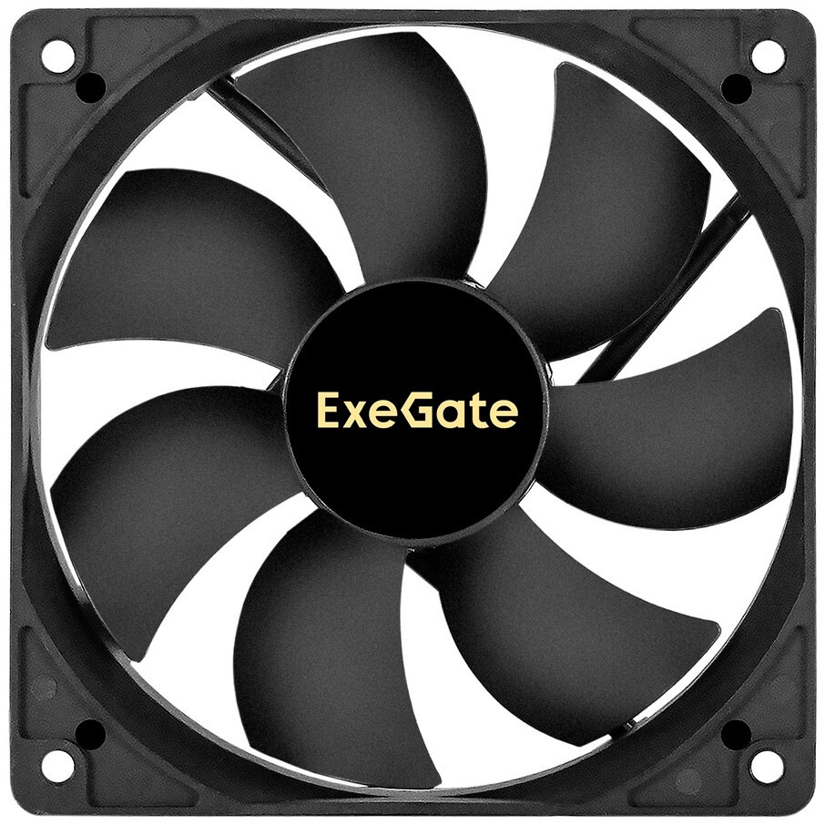 Вентилятор для корпуса ExeGate ExtraSilent ES12025H3P черный, 120 мм, 1450 об/мин, 24 дБ, 3 pin