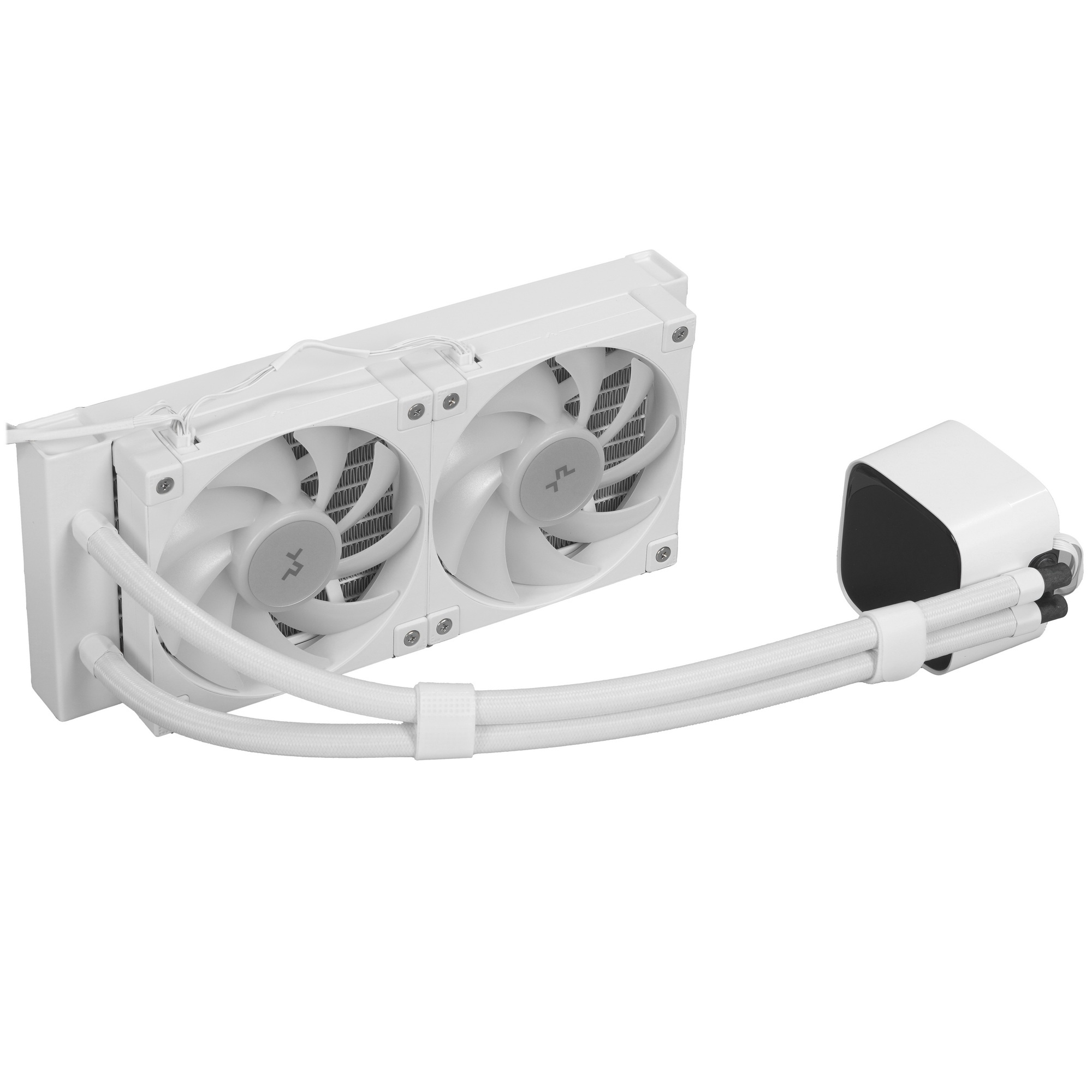 Система жидкостного охлаждения DEEPCOOL LD240 WH белый, 120 мм, алюминий/медь, 2400 об/мин, 38.71 дБ