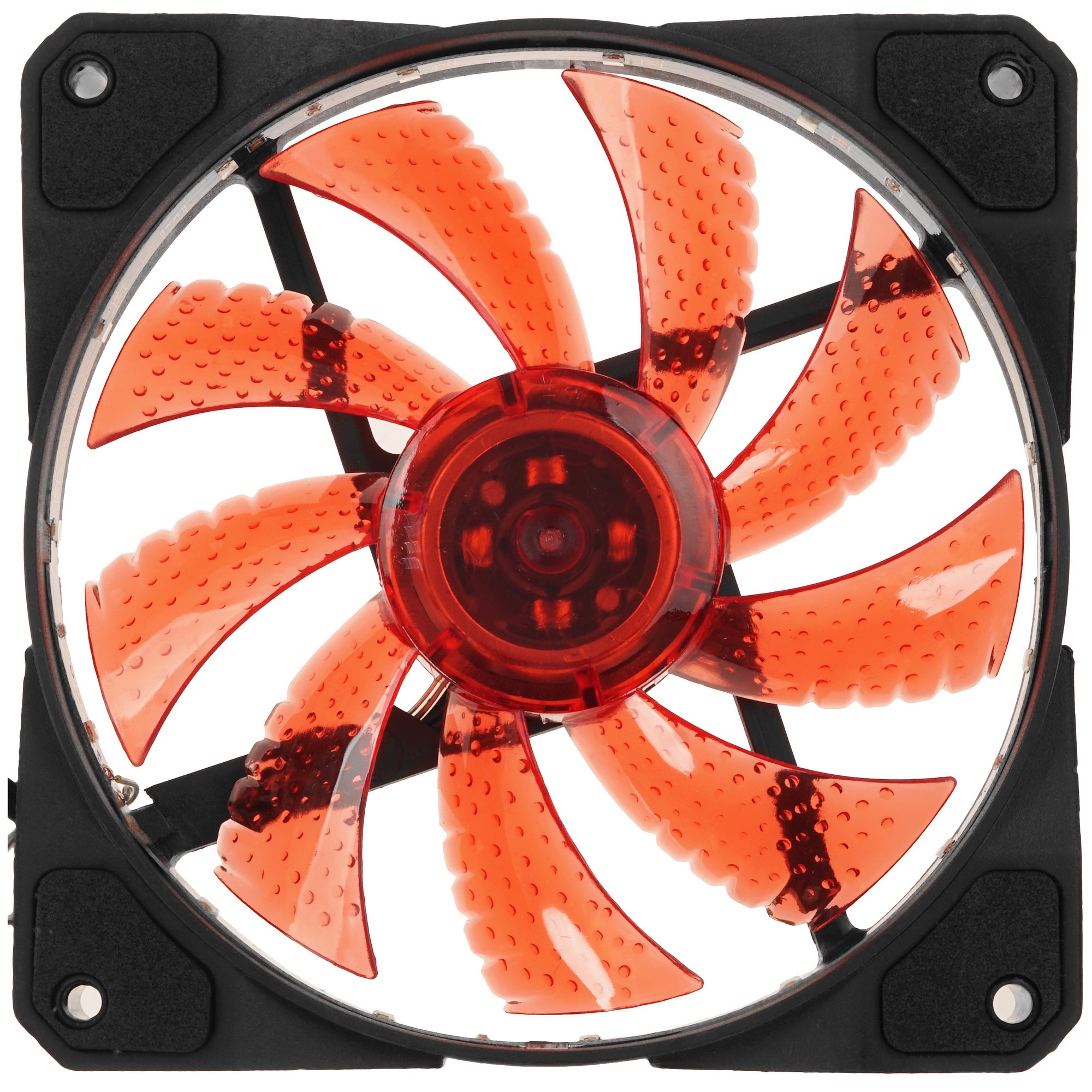 Вентилятор для корпуса Digma DFAN-LED-RED черный, 120 мм, 1200 об/мин, 23 дБ, 4 pin