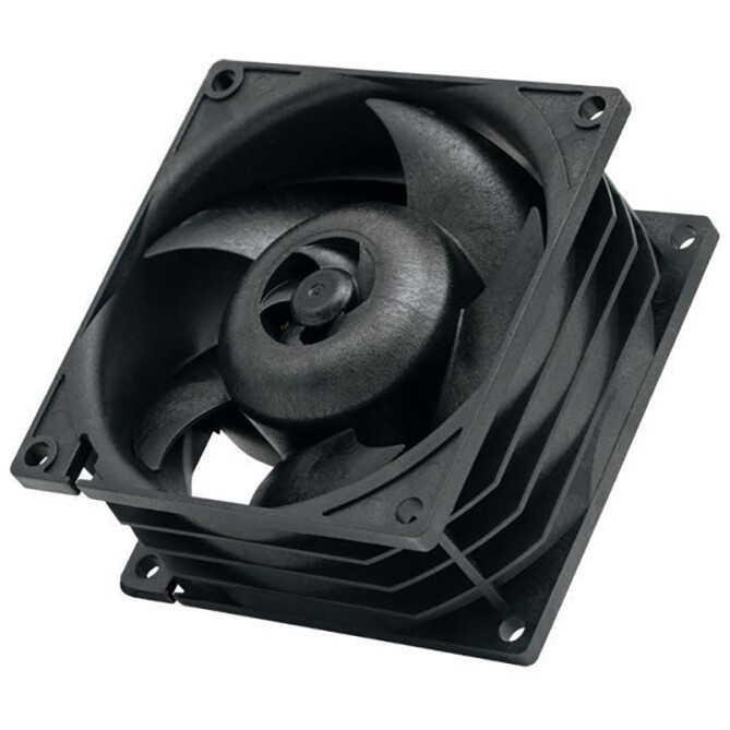 Вентилятор для корпуса ExeGate EX08015S4P-PWM черный, 80 мм, 2500 об/мин, 25.5 дБ, 4 pin