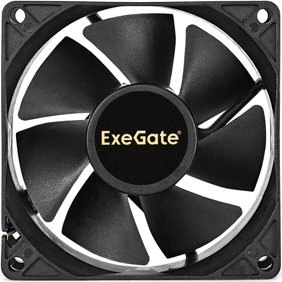 Вентилятор для корпуса ExeGate EX08015S4P-PWM черный, 80 мм, 2500 об/мин, 25.5 дБ, 4 pin