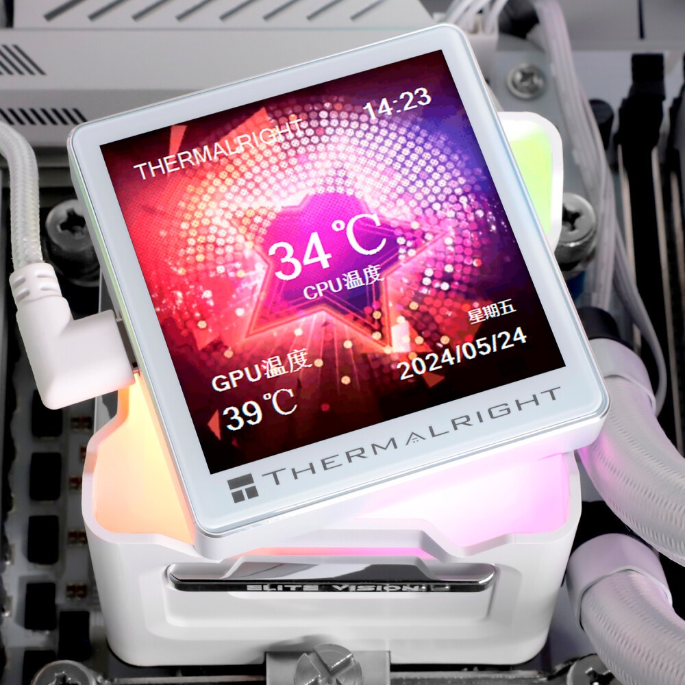 Система жидкостного охлаждения Thermaltight Aqua Elite 120 V3 (120mm, Black, ARGB/ Fans: 1x120mm, 66