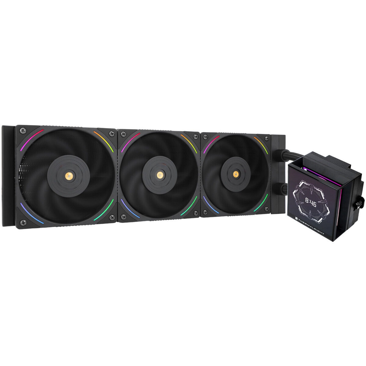 Система жидкостного охлаждения Thermaltight Aqua Elite 120 V3 (120mm, Black, ARGB/ Fans: 1x120mm, 66