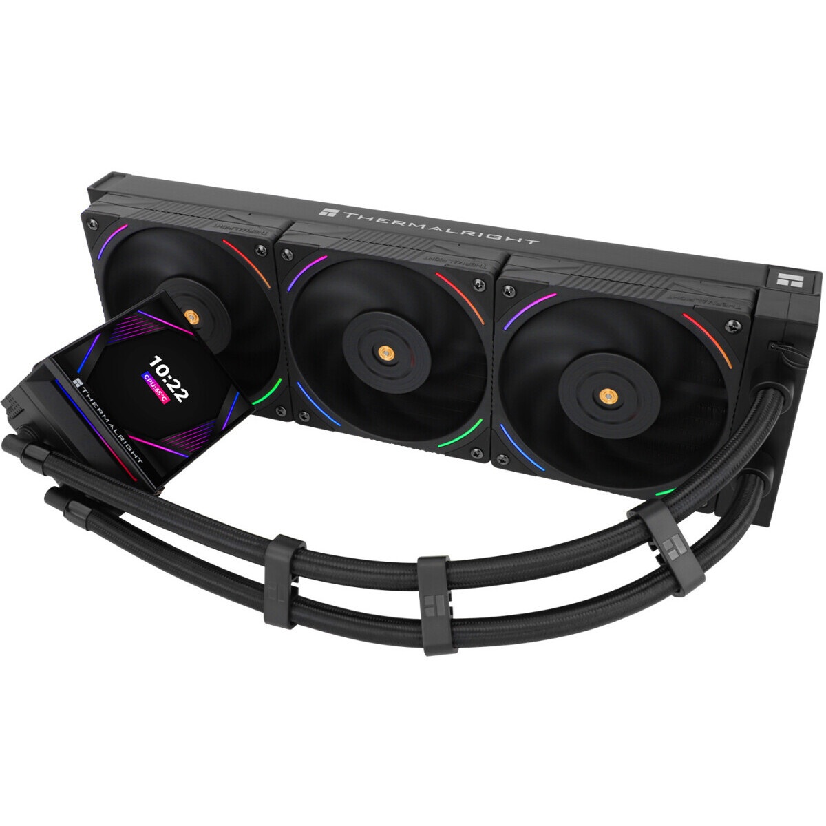 Система жидкостного охлаждения Thermaltight Aqua Elite 120 V3 (120mm, Black, ARGB/ Fans: 1x120mm, 66