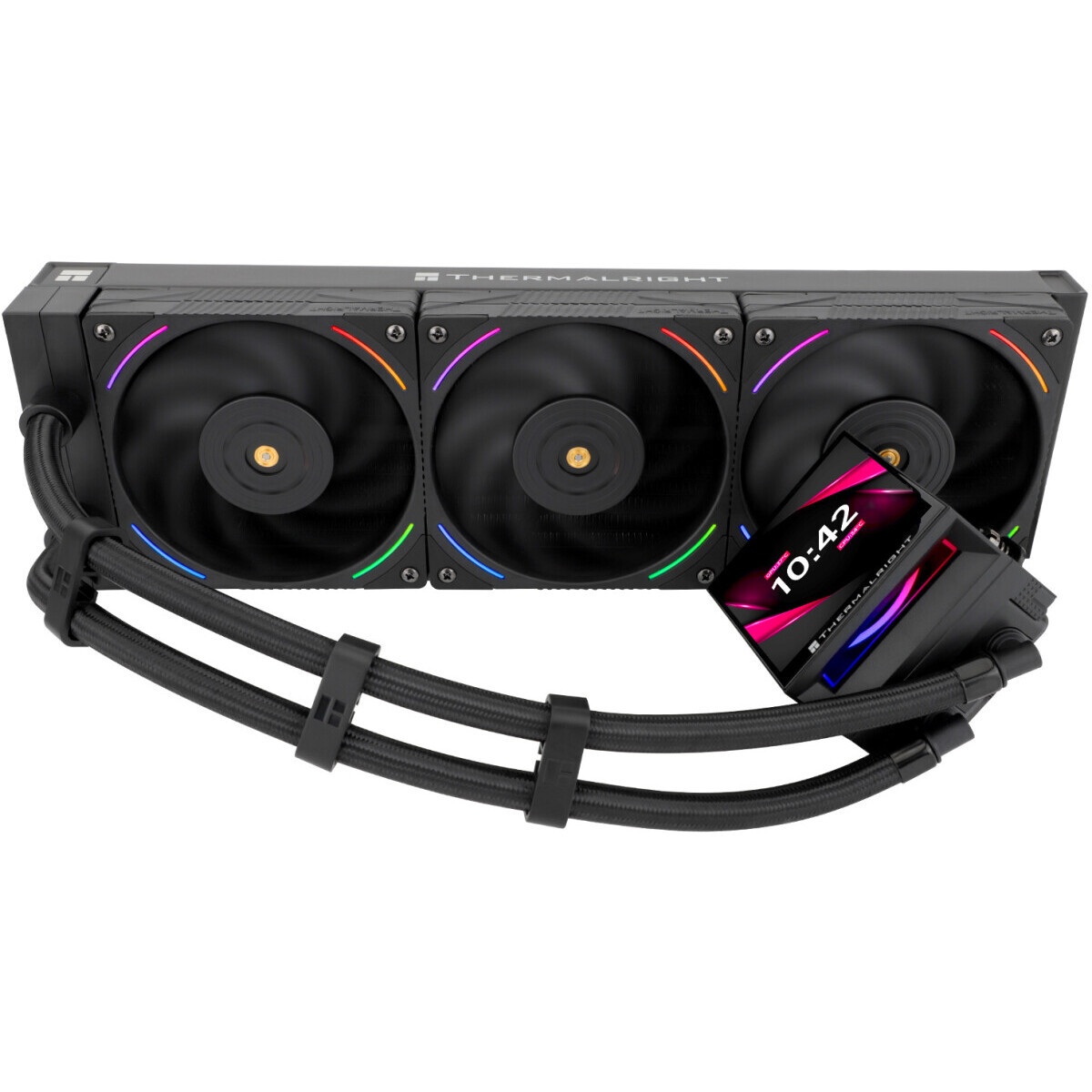 Система жидкостного охлаждения Thermaltight Aqua Elite 120 V3 (120mm, Black, ARGB/ Fans: 1x120mm, 66