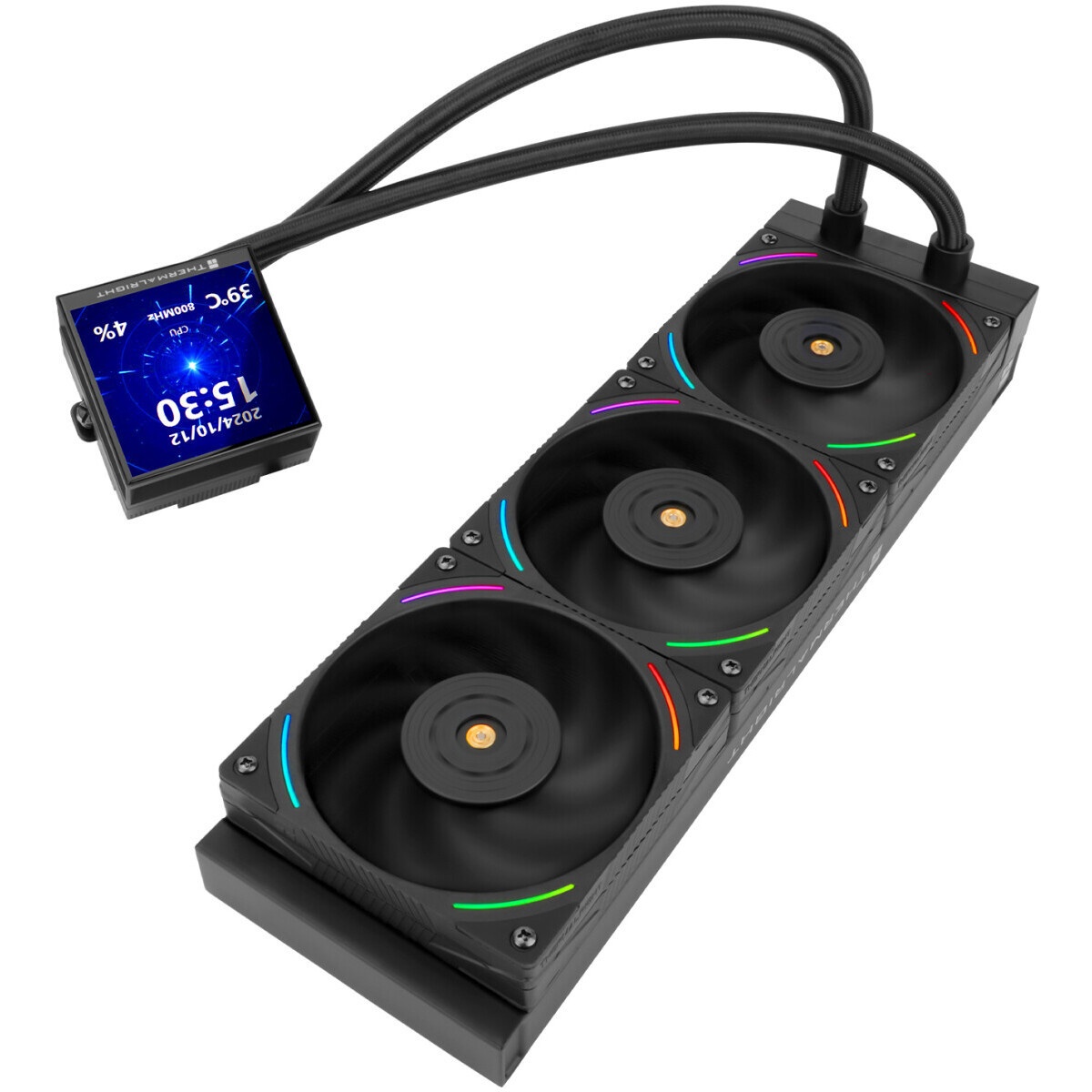 Система жидкостного охлаждения Thermaltight Aqua Elite 120 V3 (120mm, Black, ARGB/ Fans: 1x120mm, 66