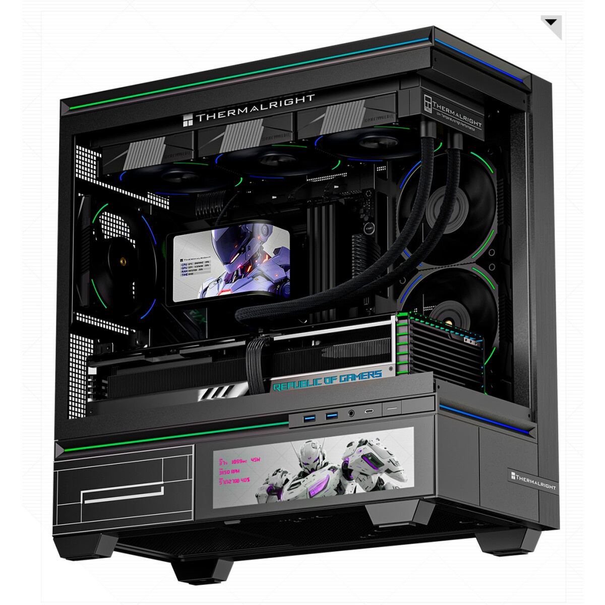 Система жидкостного охлаждения Thermaltight Aqua Elite 120 V3 (120mm, Black, ARGB/ Fans: 1x120mm, 66