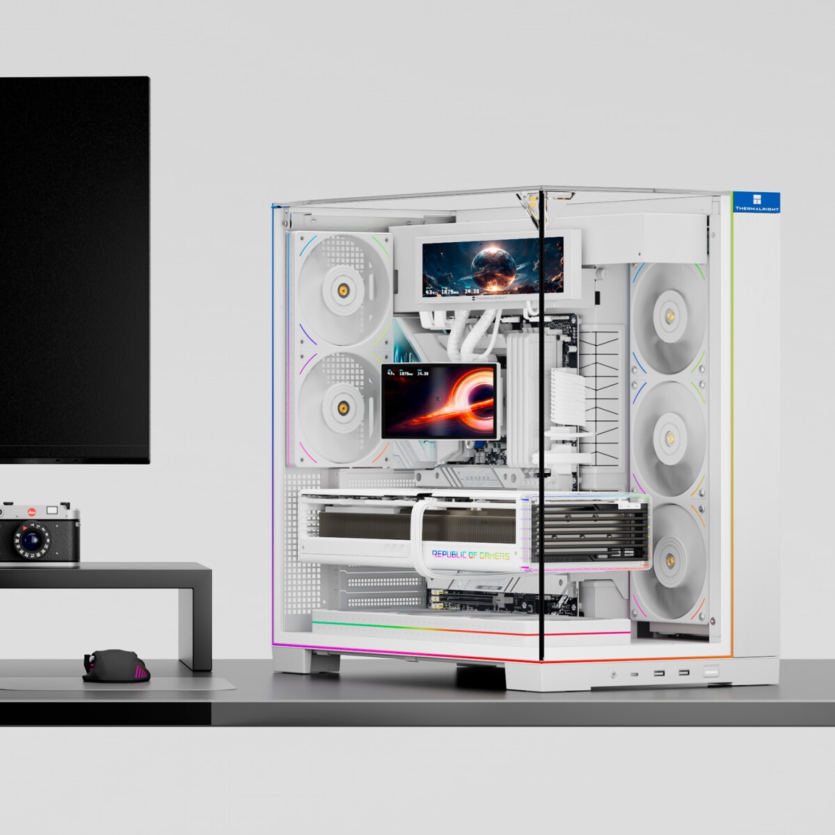 Система жидкостного охлаждения Thermaltight Aqua Elite 120 V3 (120mm, Black, ARGB/ Fans: 1x120mm, 66
