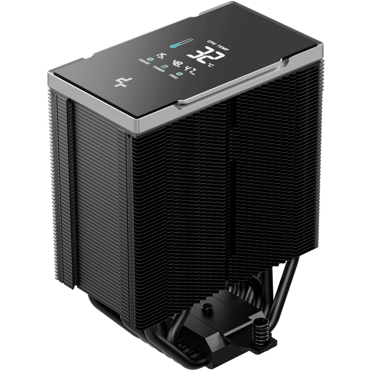 Кулер для процессора DEEPCOOL ARCHER BIGPRO серебристый/синий, 120 мм, алюминий/медь, 2000 об/мин, 2