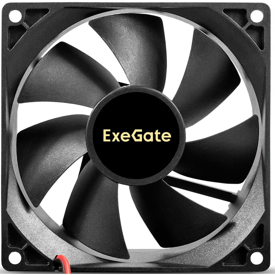 Вентилятор для корпуса ExeGate EX09238S3P-24 черный, 92 мм, 4500 об/мин, 48.3 дБ, 3 pin