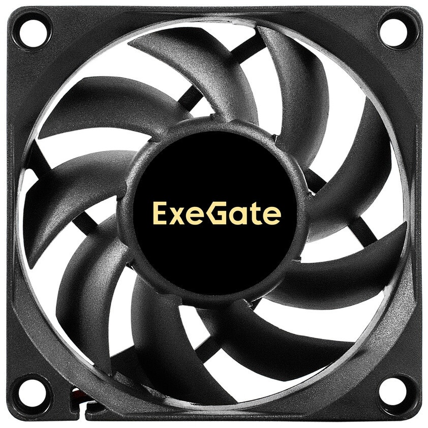 Вентилятор для корпуса ExeGate ExtraSilent ES07015S2P черный, 70 мм, 2000 об/мин, 18 дБ, 2 pin