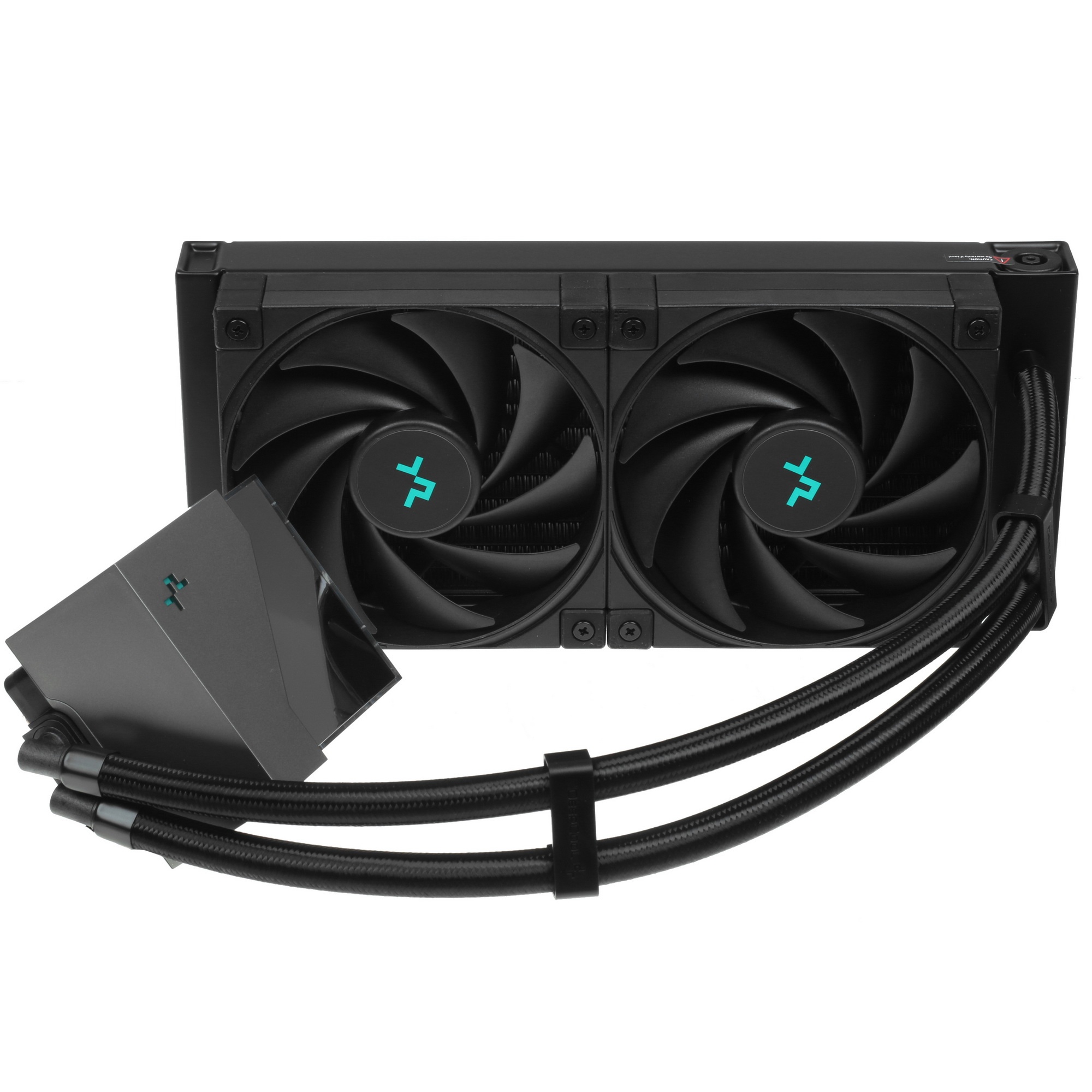 Система жидкостного охлаждения DEEPCOOL LT520 черный, 120 мм, алюминий/медь, 2250 об/мин, 32.9 дБ, 3