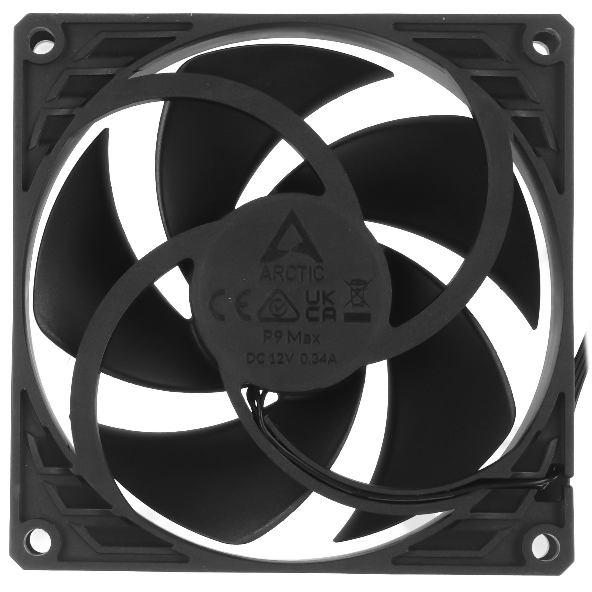 Вентилятор для процессора Arctic P9 Max черный, 92 мм, 3000 об/мин, 4 pin