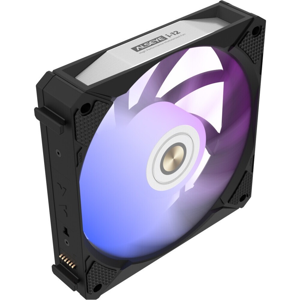 Вентилятор для корпуса Alseye i12B черный, 120 мм, 1800 об/мин, 33.2 дБ, 4 pin