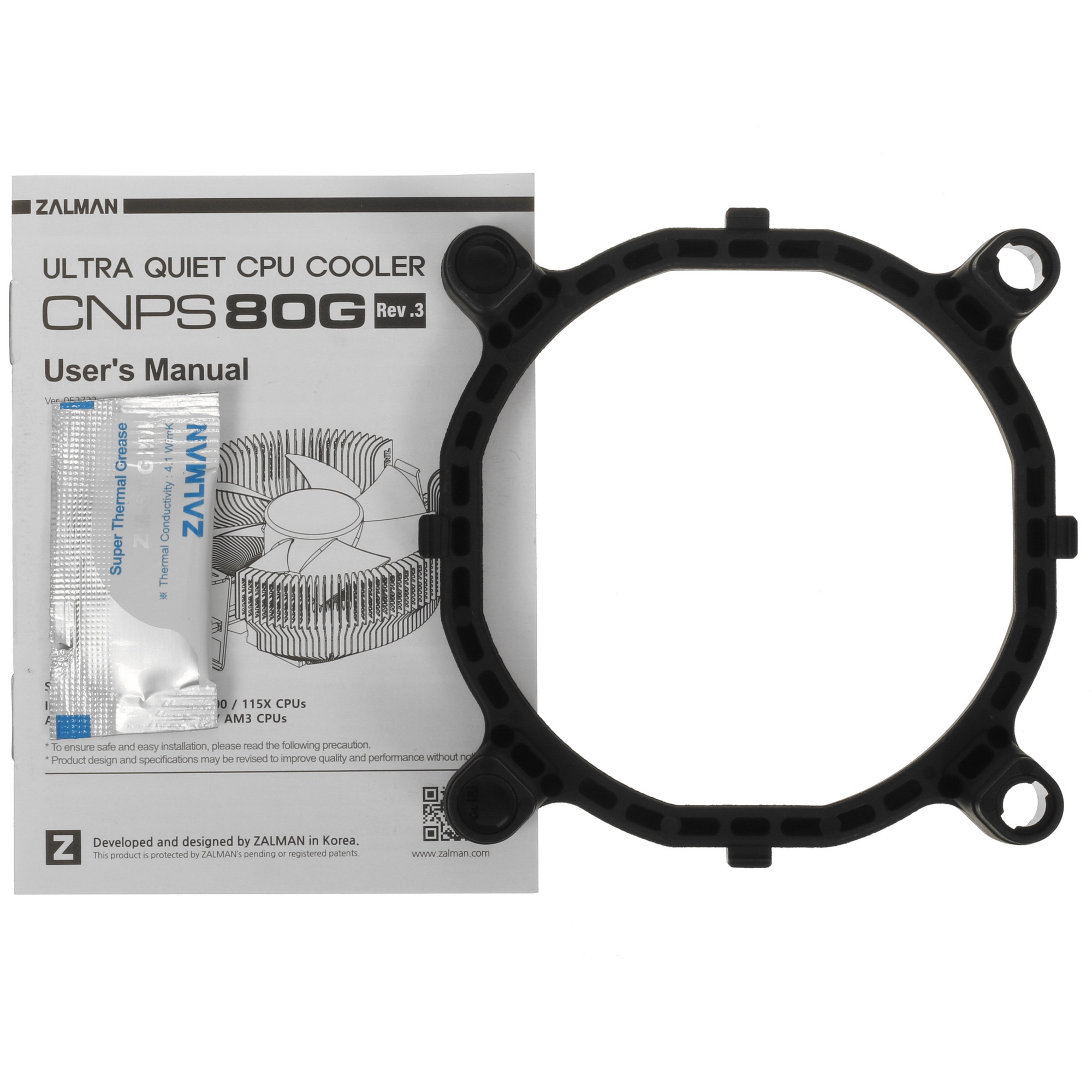 Кулер ZALMAN CNPS80G Rev.3, 85mm FAN, AL, 4-PIN PWM, 900-2500 RPM, 28DBA, LONG LIFE BEARING, LGA 170