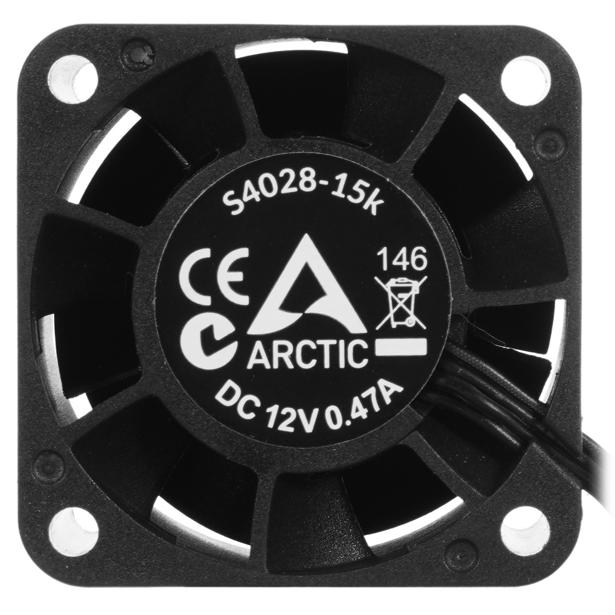 Вентилятор для корпуса Arctic S4028-15K черный, 40 мм, 15000 об/мин, 4 pin