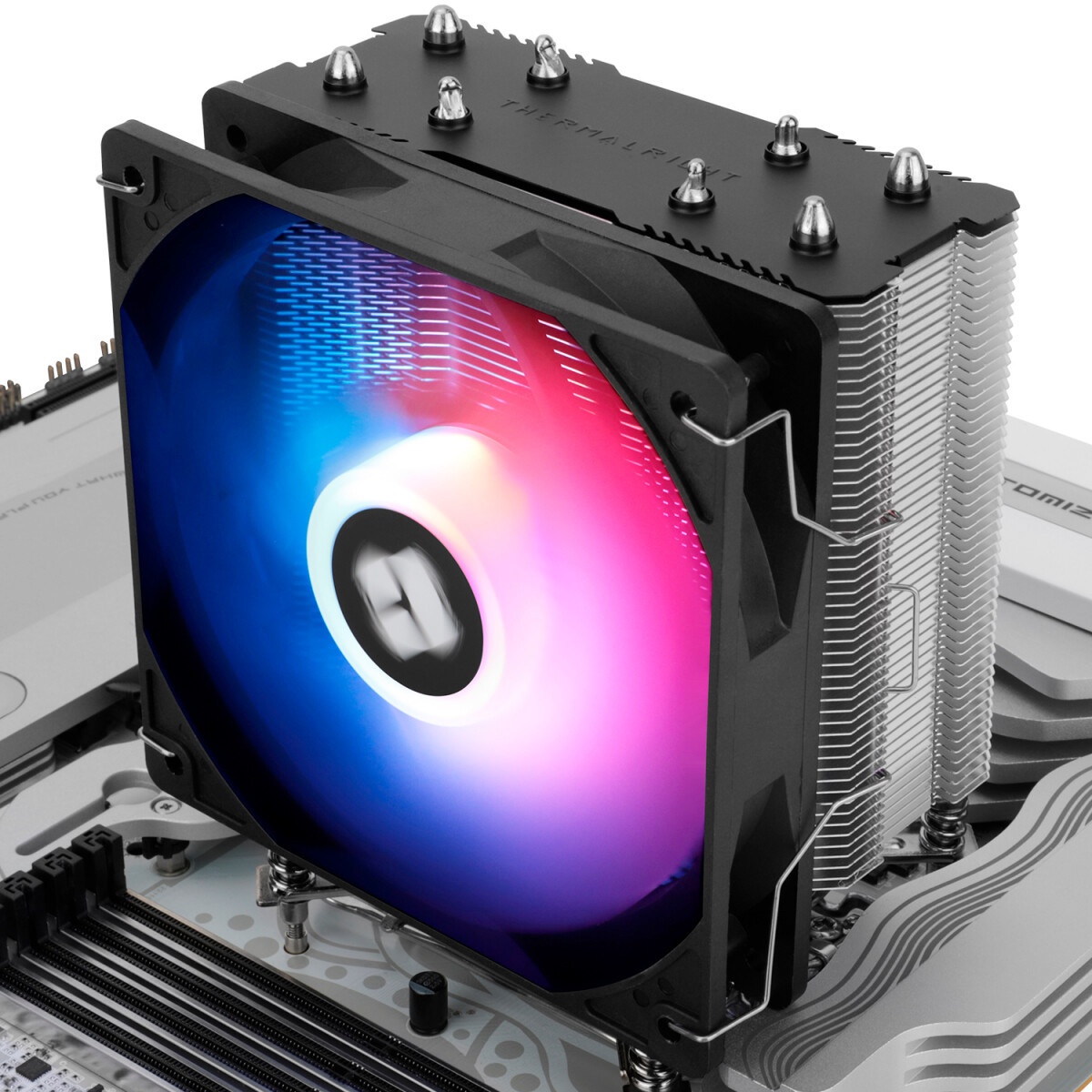 Кулер для процессора AeroCool / Formula Rave 4 ARGB черный, 120 мм, алюминий/медь, 1800 об/мин, 27 д