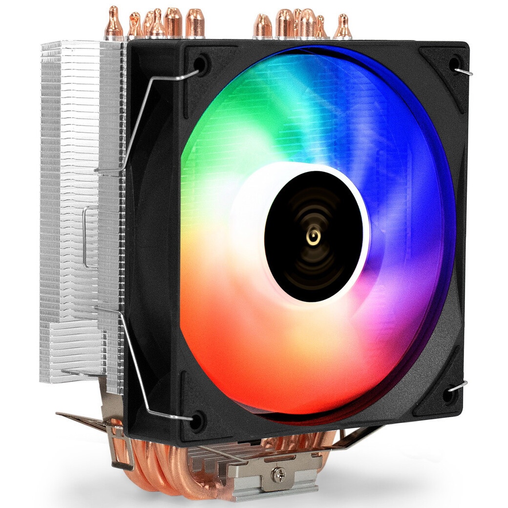 Кулер для процессора AeroCool / Formula Rave 4 ARGB черный, 120 мм, алюминий/медь, 1800 об/мин, 27 д