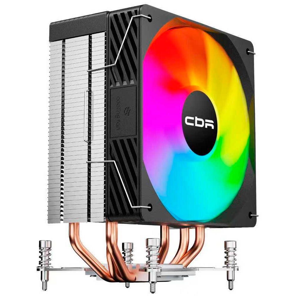 Кулер для процессора AeroCool / Formula Rave 4 ARGB черный, 120 мм, алюминий/медь, 1800 об/мин, 27 д