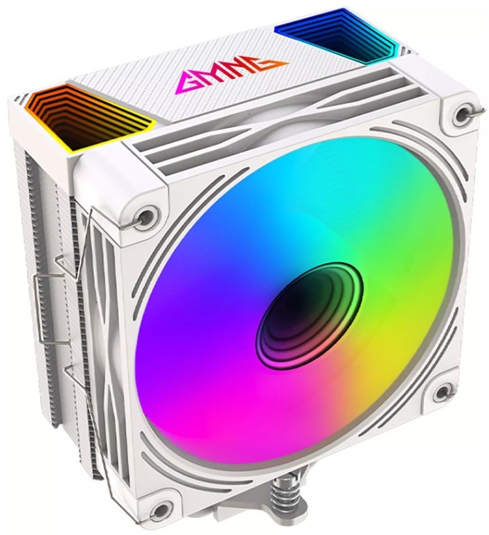 Кулер GMNG GG-CPC220-ARGB2 ARGB белый 120мм алюминий+медь 1600rpm 26db 4-pin 220W 154мм