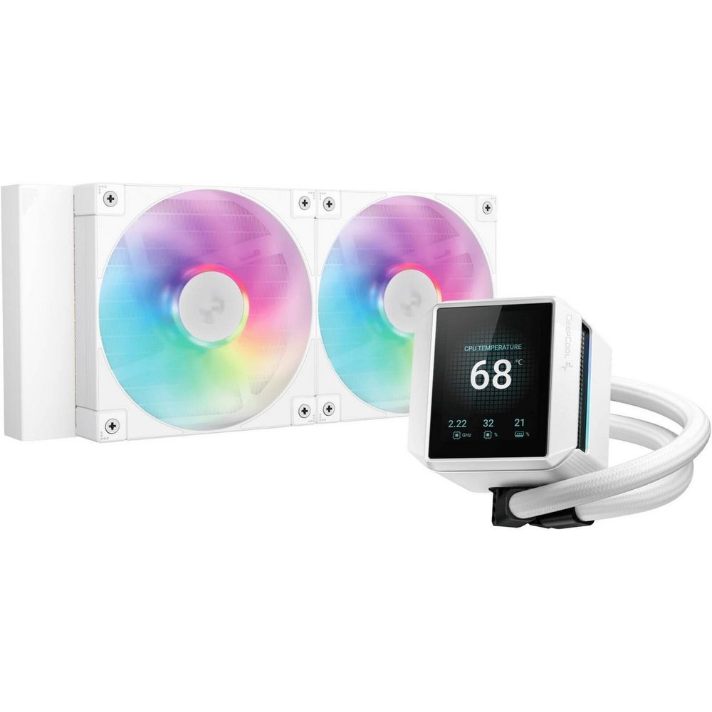 Система водяного охлаждения Deepcool Mystique R-LX240-WHDSNMCP-G-1 белый 120мм алюминий+медь 2400rpm