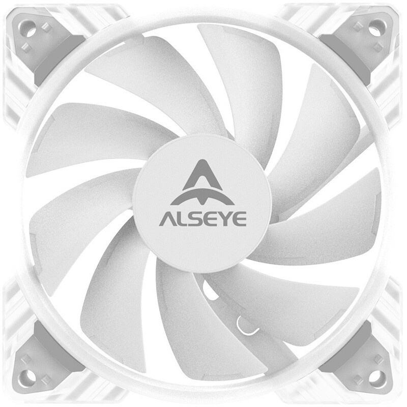 Вентилятор для корпуса Alseye N12-W белый, 120 мм, 1800 об/мин, 37.8 дБ, 4 pin