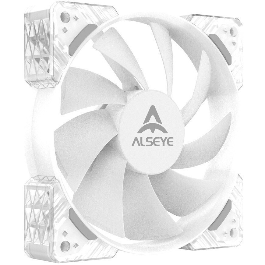 Вентилятор для корпуса Alseye N12-W белый, 120 мм, 1800 об/мин, 37.8 дБ, 4 pin