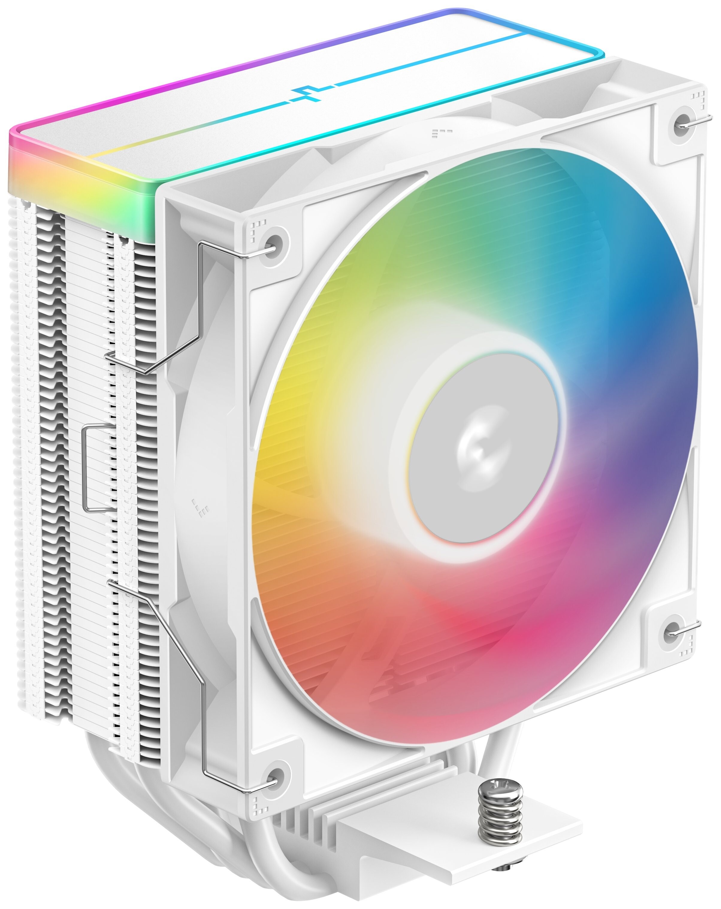 Кулер для процессора DEEPCOOL AG400 WH ARGB V2 белый 120мм алюминий+медь 2100rpm 31.6db 4-pin 220W 1