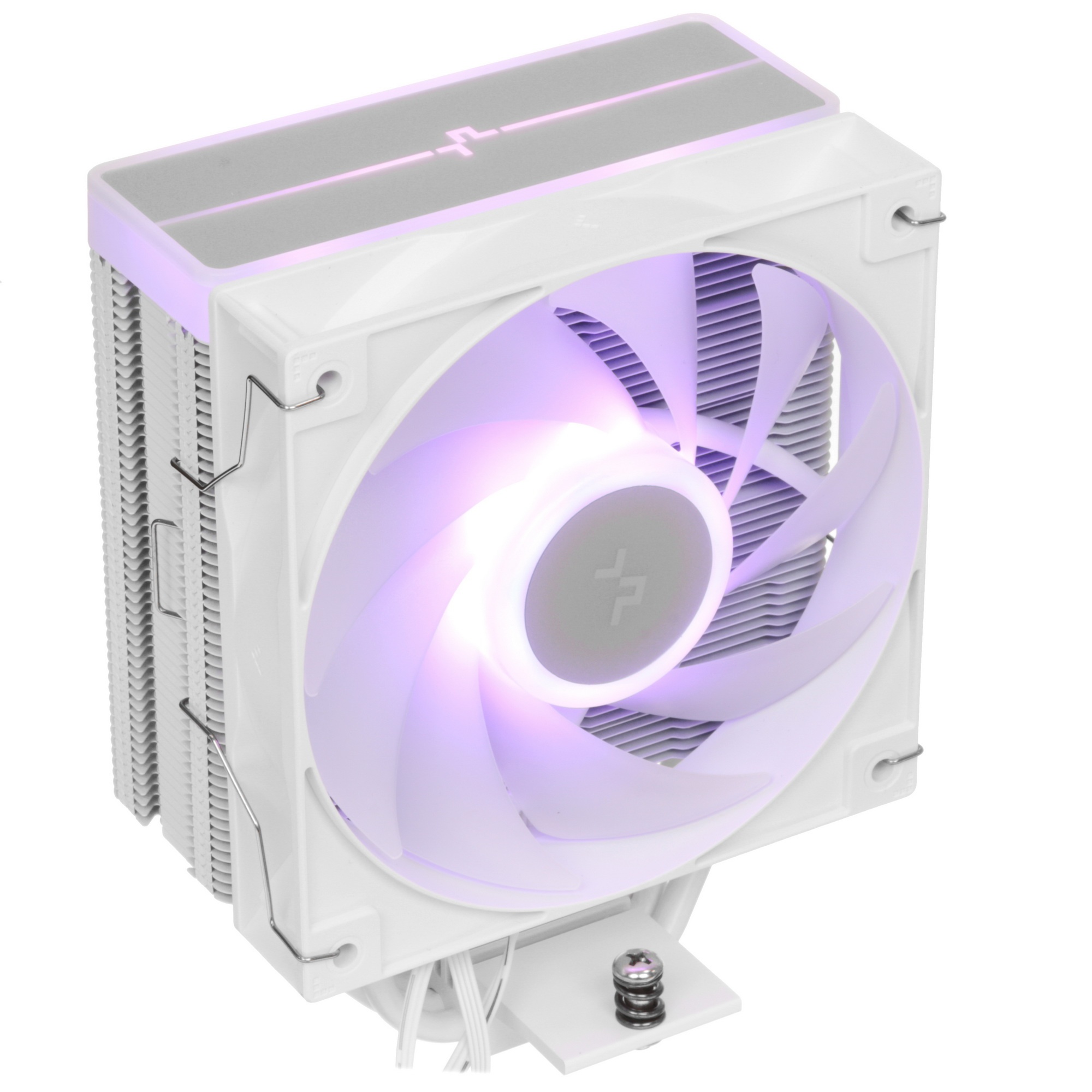 Кулер для процессора DEEPCOOL AG400 WH ARGB V2 белый 120мм алюминий+медь 2100rpm 31.6db 4-pin 220W 1