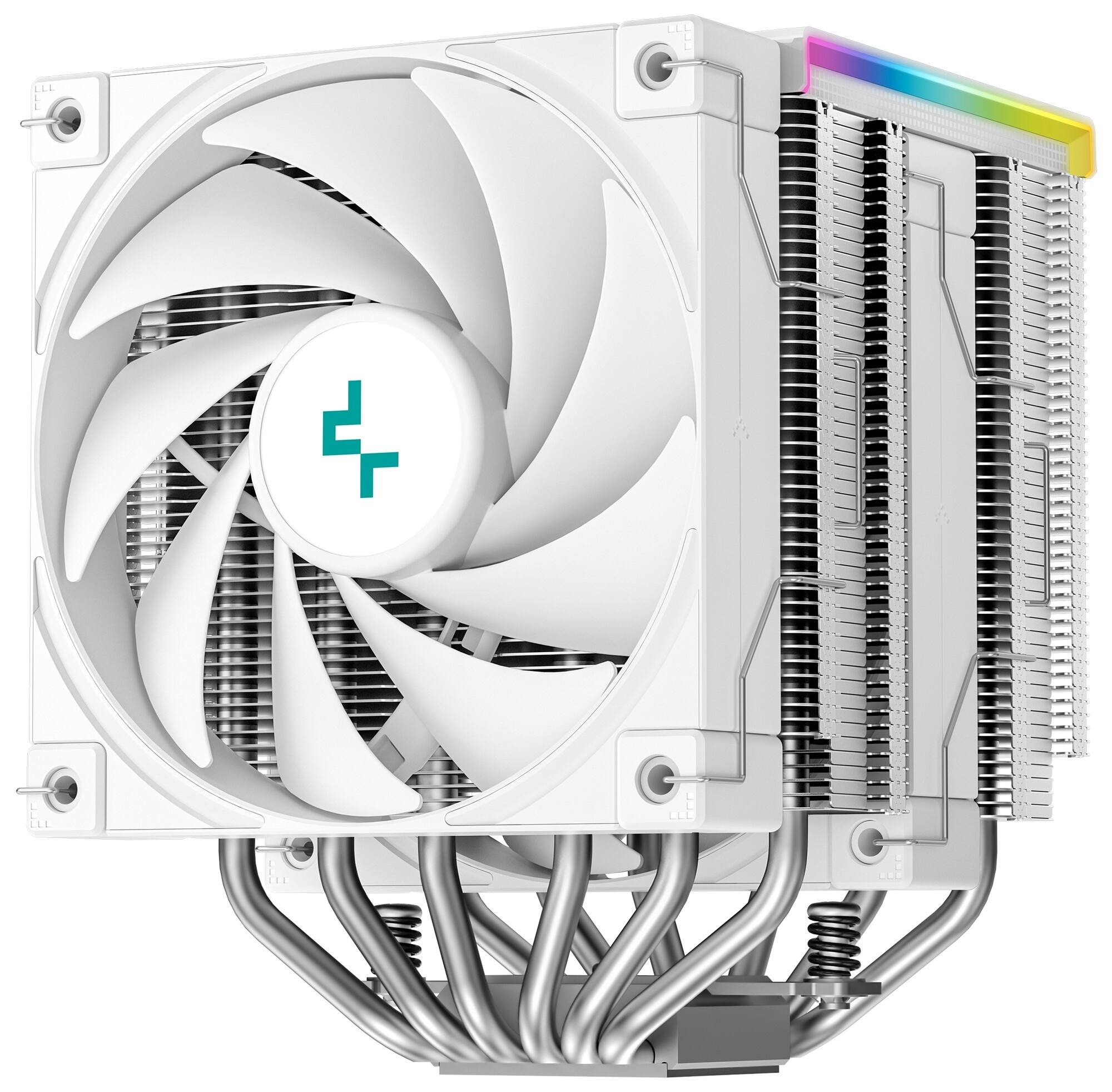 Кулер для процессора DEEPCOOL AK620 WH белый, 120 мм, алюминий/медь, 1850 об/мин, 28 дБ, 4 pin, 260