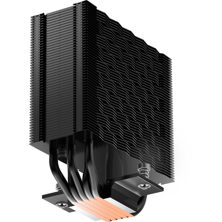 Кулер для процессора/ PCCooler RT620 Digital BK (250W, 4-pin PWM, LED temp., 157mm, , 6x6mm, 2x120mm